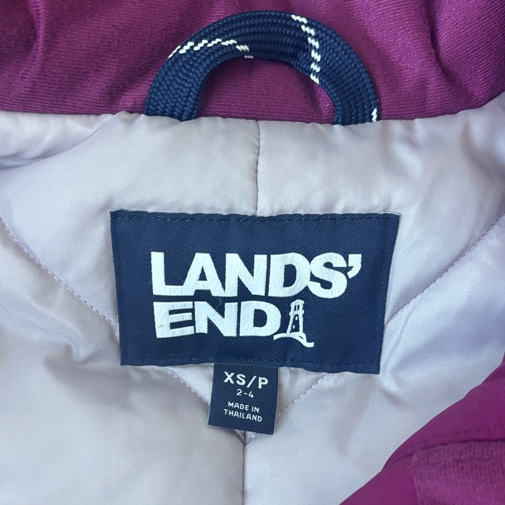 Lands' End Vibrant Purple Coat View 5
